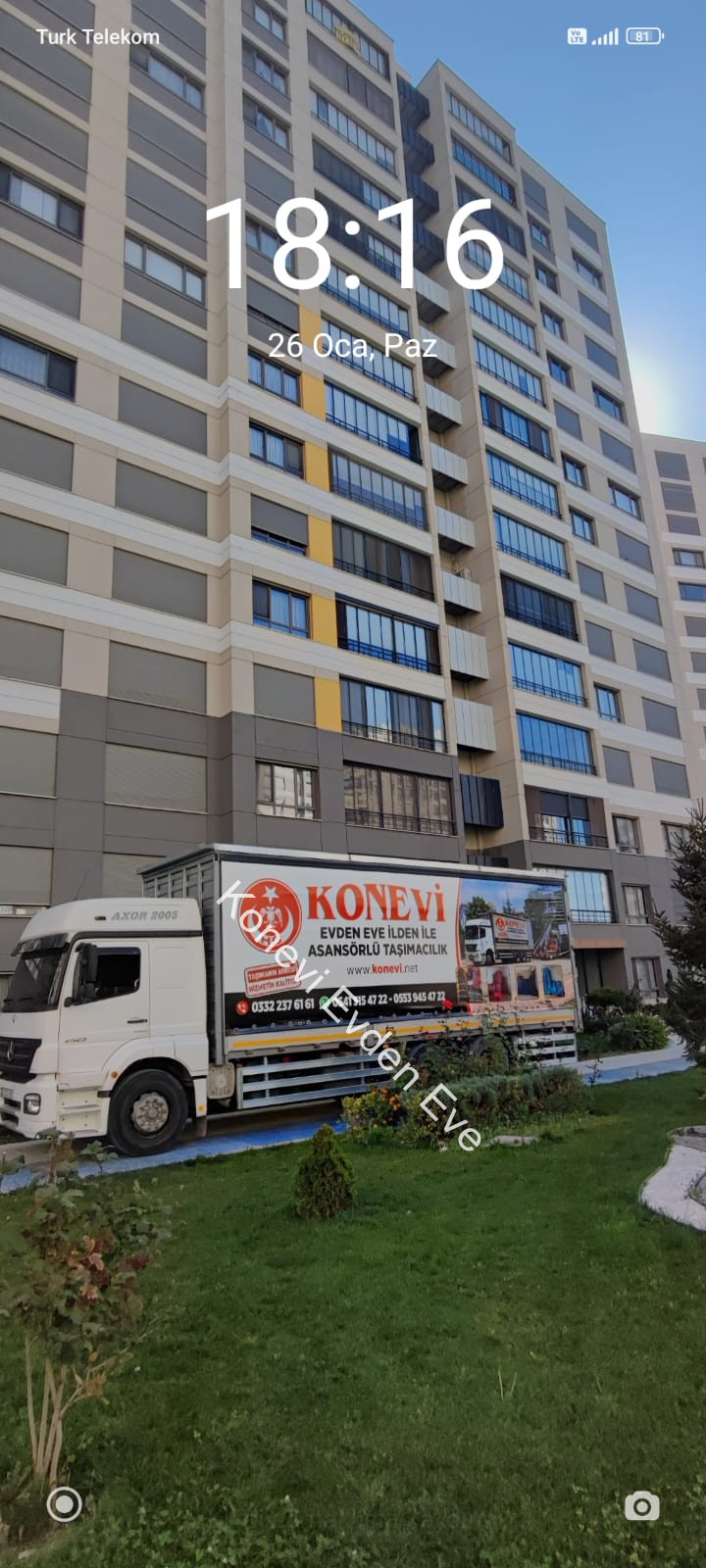 2025-Mayıs-İş-Başında - Konevi Evden Eve Taşımacılık | Asansörlü Nakliye Hizmeti